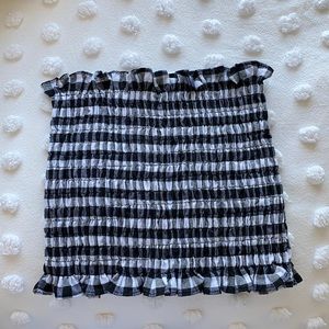 Shein Gingham Tub Top